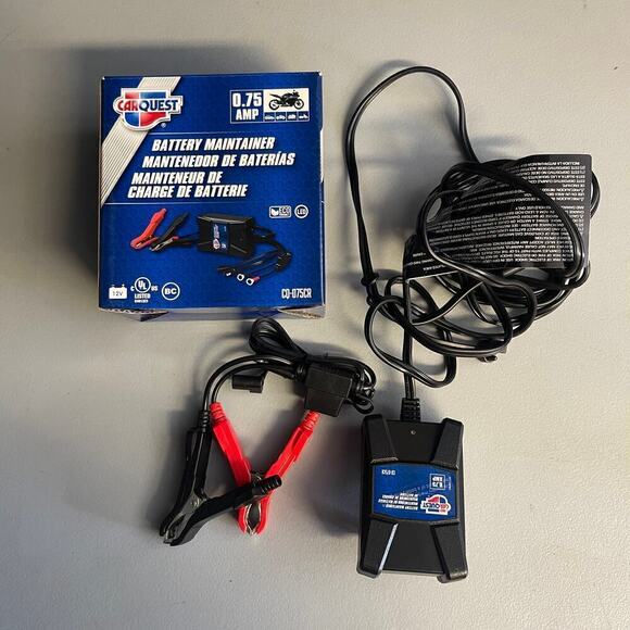 CARQUEST Battery Maintainer 12v CQ-075CR 2 Modes 12 FT Output Cord OPEN BOX - Picture 1 of 5